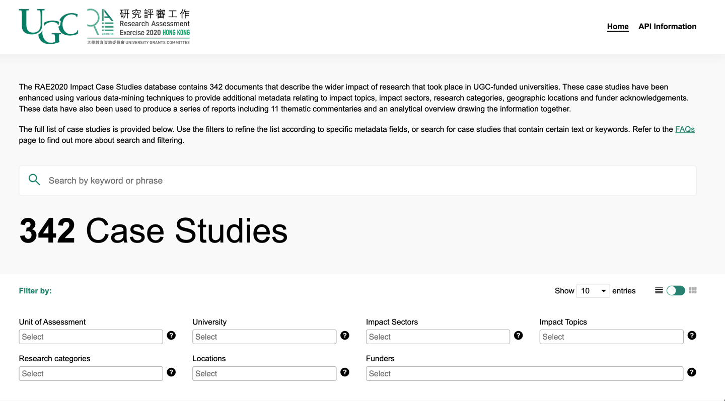 Initial Application screen
