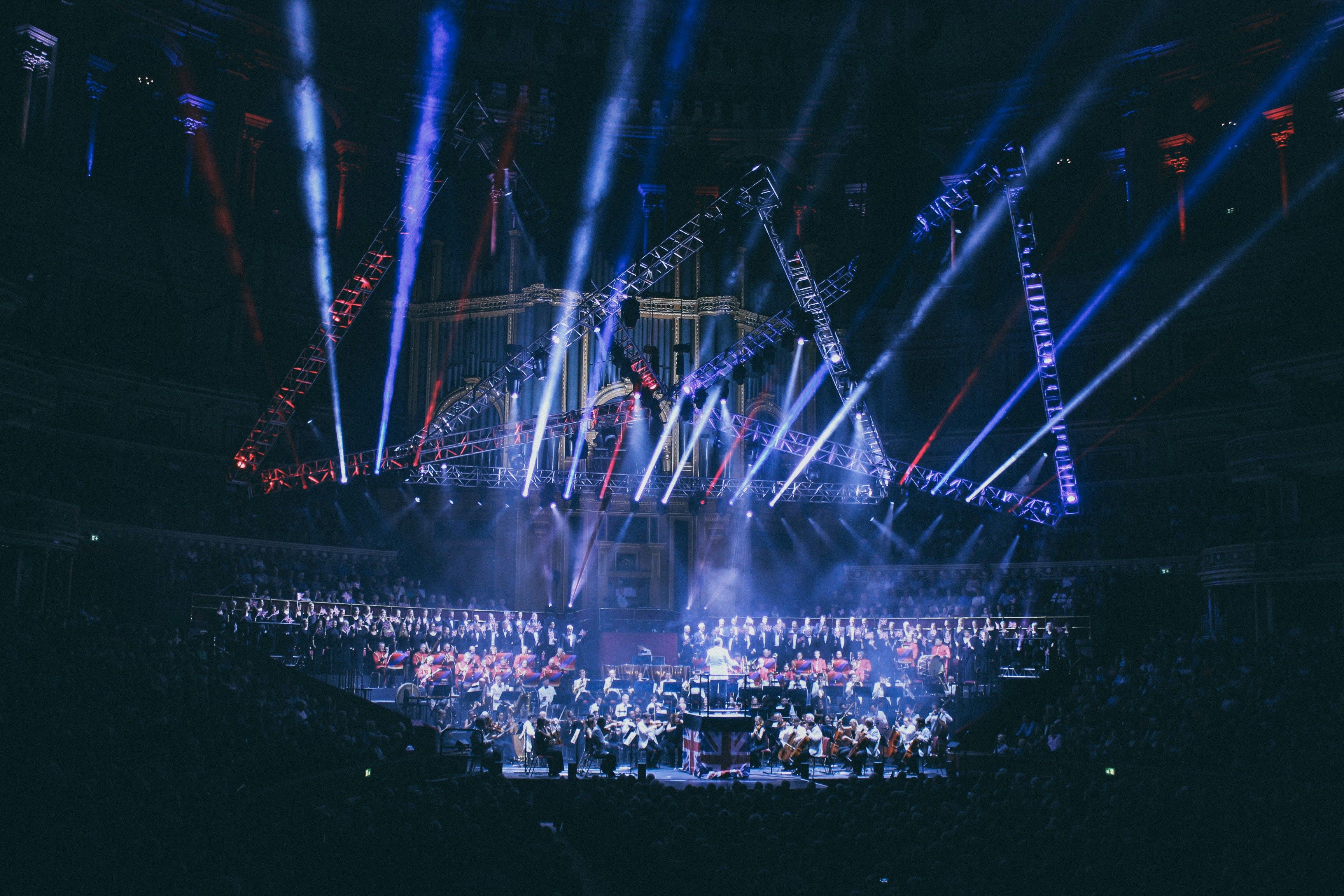 Conductor at a concert